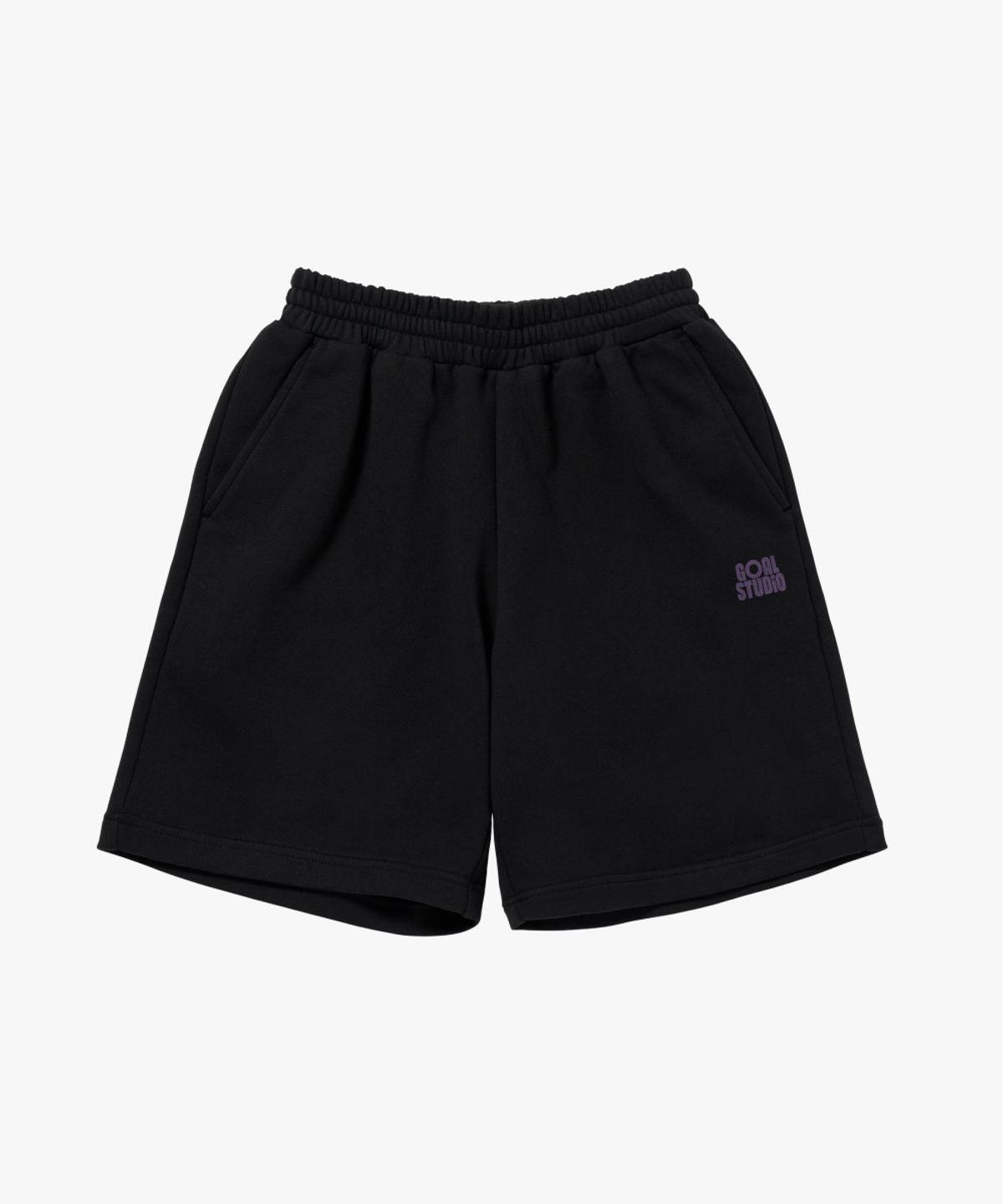 골스튜디오(GOALSTUDIO) SWEAT JERSEY SHORTS-BLACK