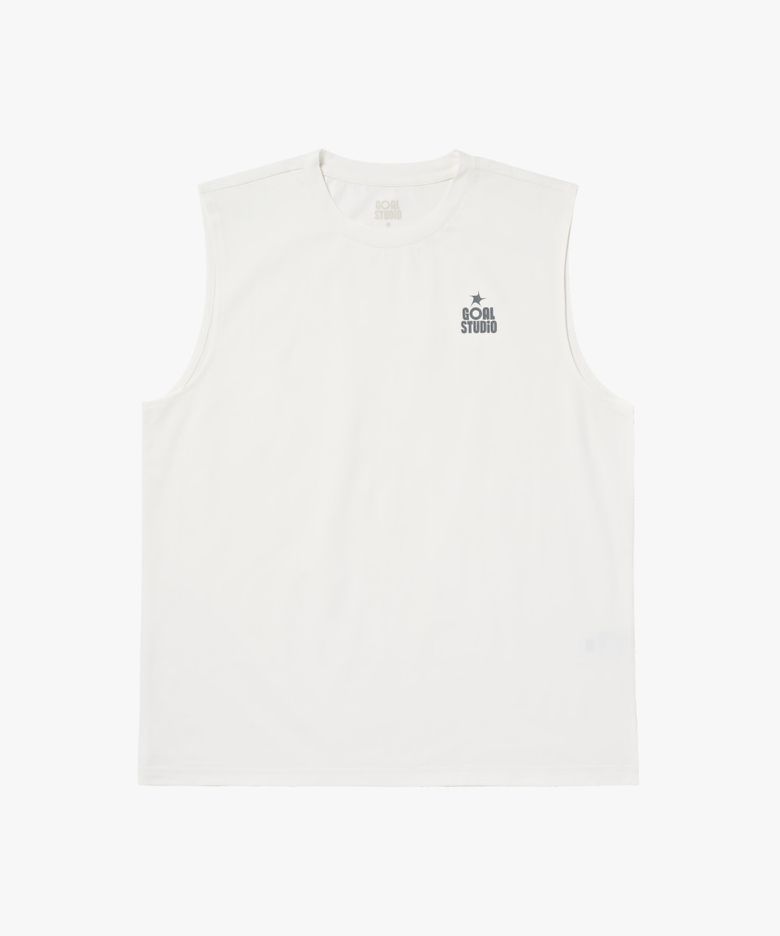 MS ESSENTIAL AIRDRY SLEEVELESS-OFF WHITE