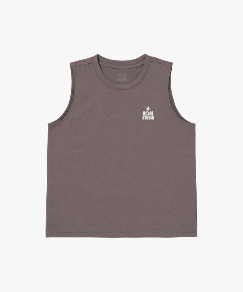 WS ESSENTIAL AIRDRY SLEEVELESS-BROWN