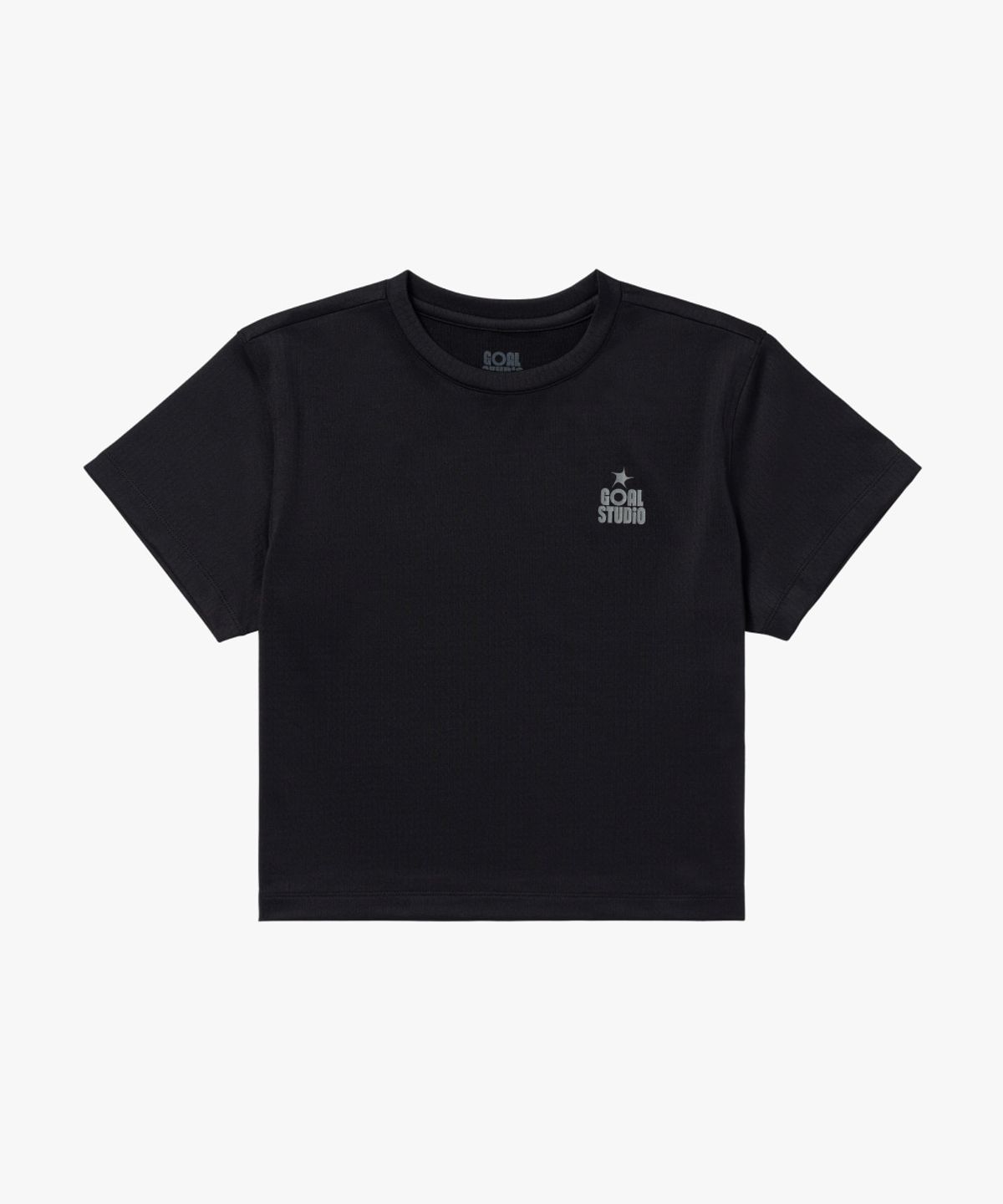 골스튜디오(GOALSTUDIO) WS TRACK GOAL LOGO CROP TEE-BLACK