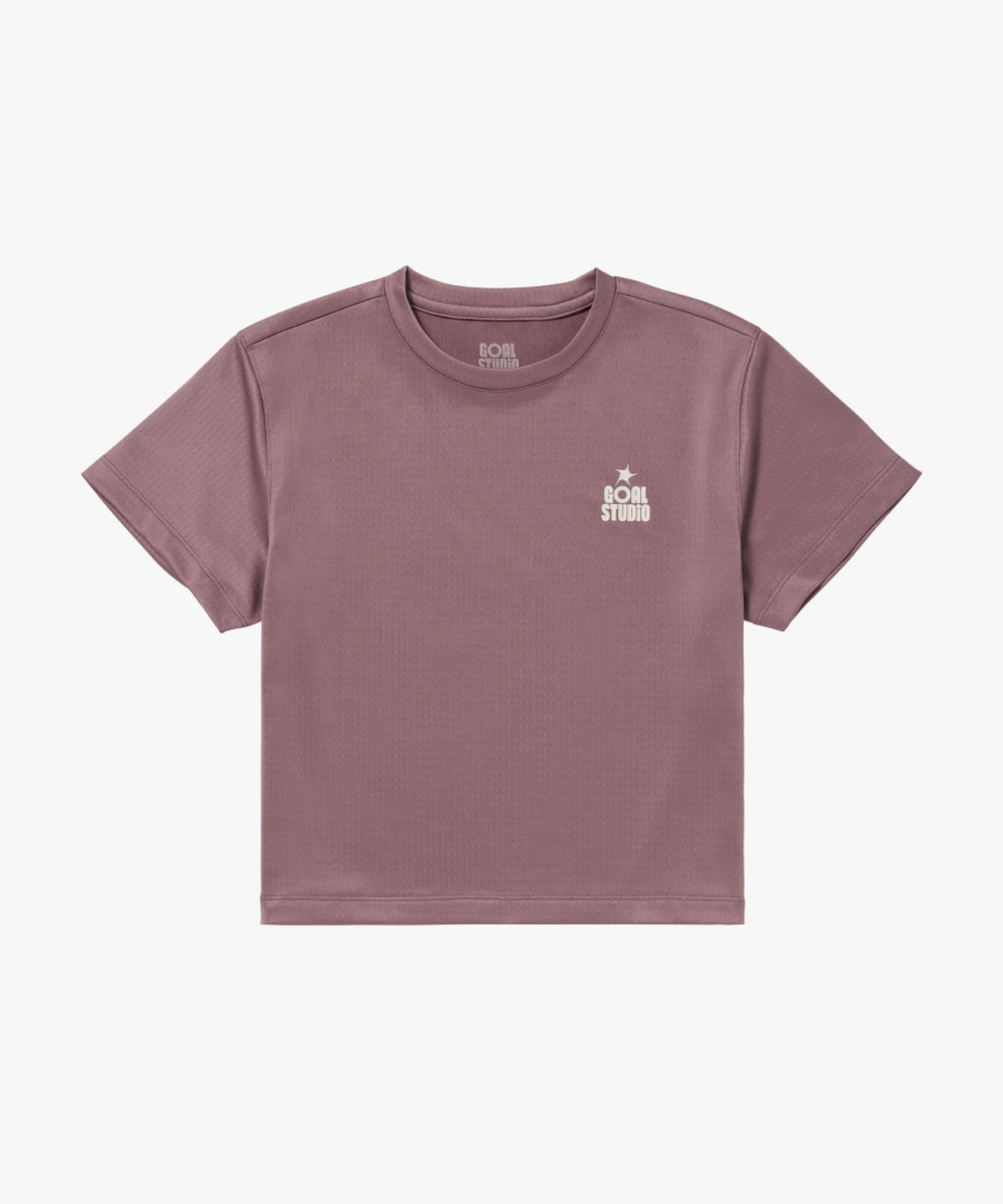 골스튜디오(GOALSTUDIO) WS TRACK GOAL LOGO CROP TEE-BRICK