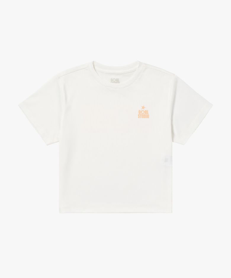 WS TRACK GOAL LOGO CROP TEE-OFF WHITE