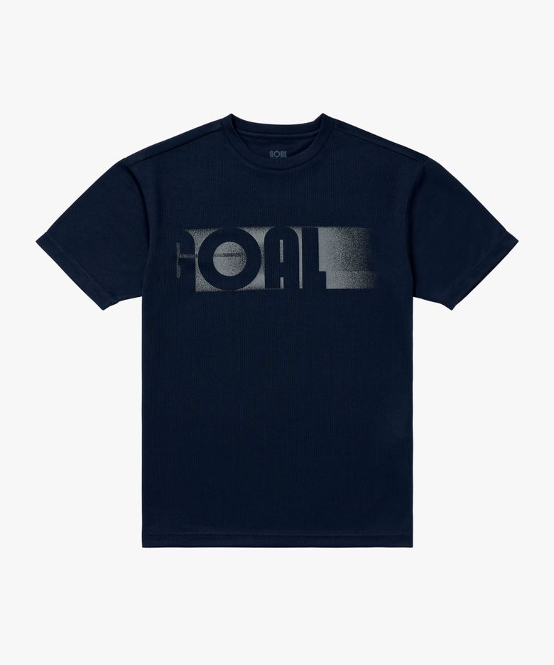 ACTIVE FRONT GOAL LOGO TEE-NAVY