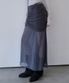 Layered Chiffon Long Skirt (Charcoal)