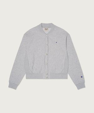 여성 리버스위브 스웨트 스타디움 자켓 Light Grey