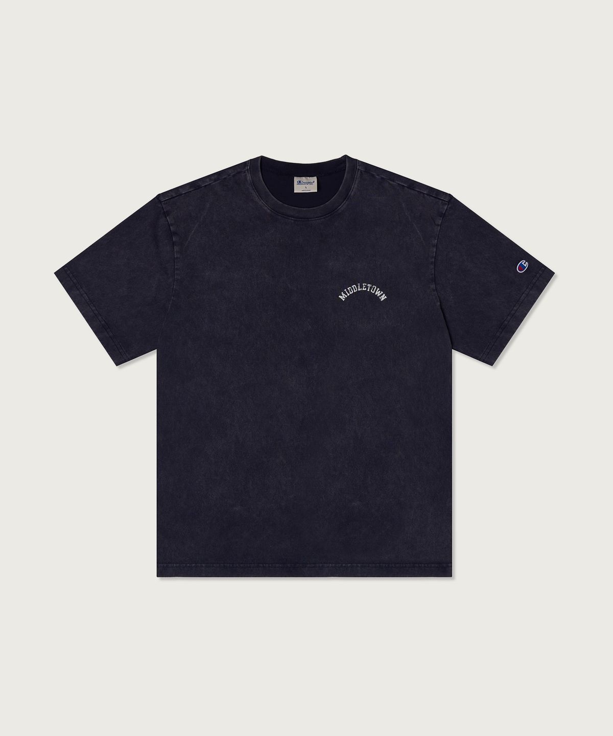 챔피온(CHAMPION) 루즈핏 컬리지 티셔츠 Navy