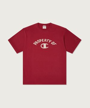 루즈핏 워싱 크루 티셔츠 Red