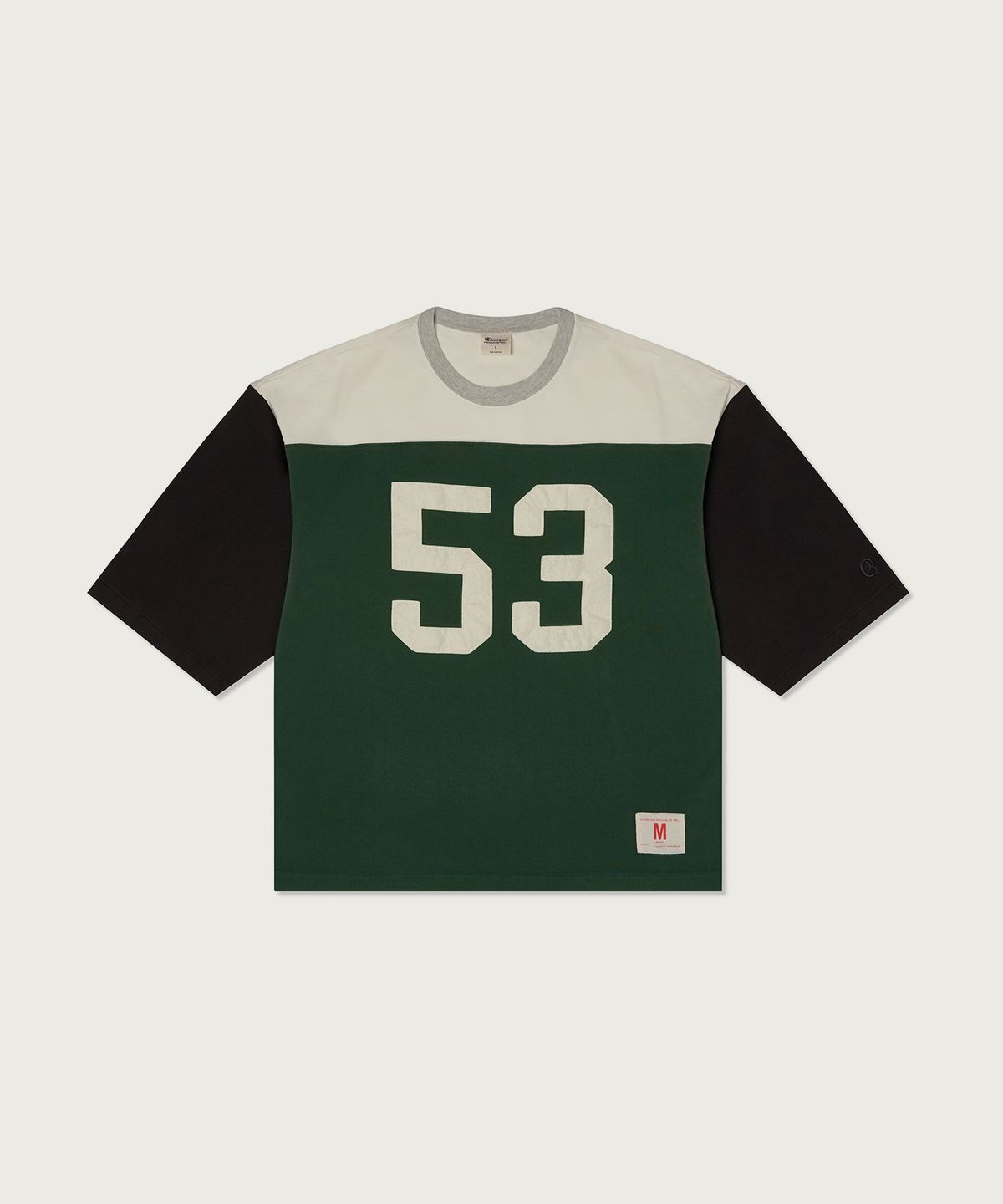 챔피온(CHAMPION) 루즈핏 70s 애슬레틱 팀 티셔츠 Green