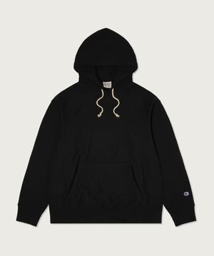 리버스위브 루즈핏 후드 티셔츠 Black