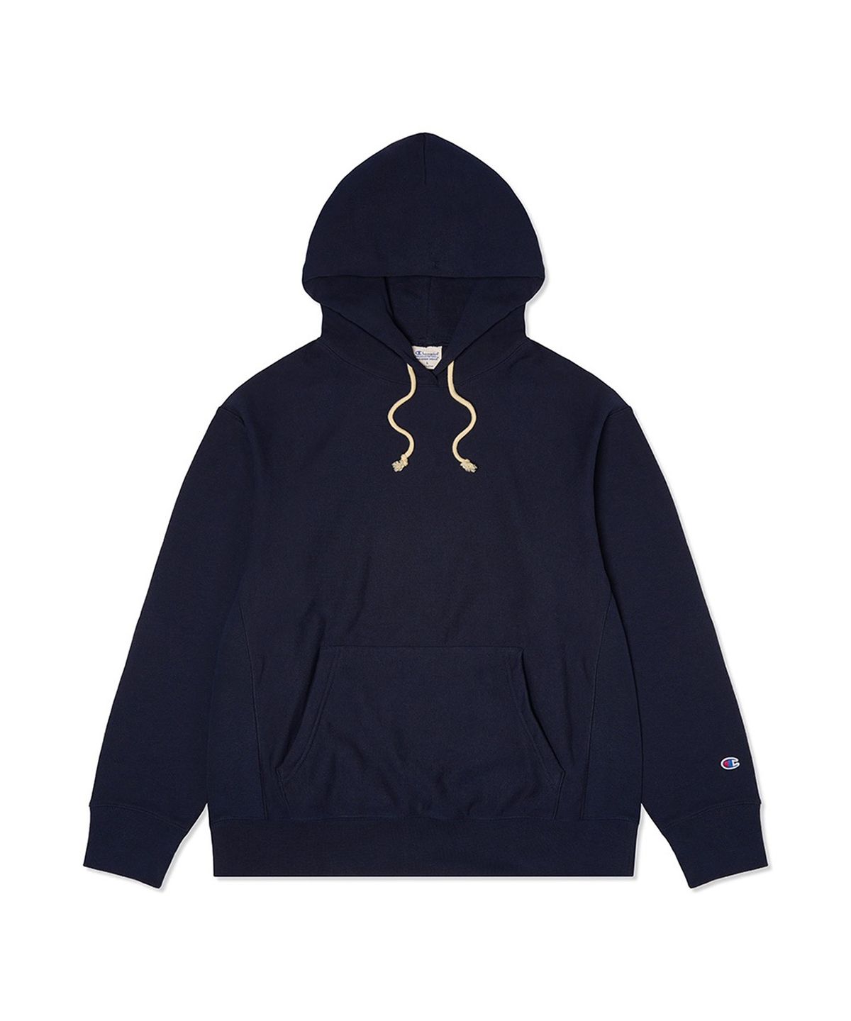 챔피온(CHAMPION) 리버스위브 루즈핏 후드 티셔츠 Navy