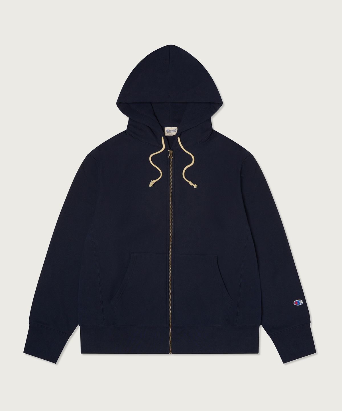 챔피온(CHAMPION) 리버스위브 루즈핏 후드 집업 Navy