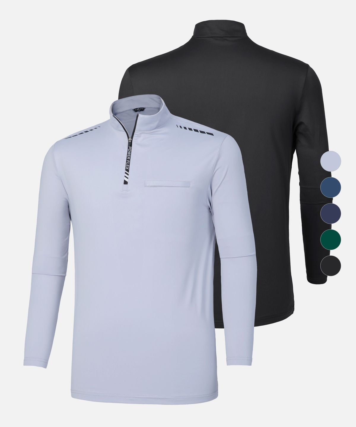엑스트라스포티(EXTRASPORTY) 남성 워크라인 아웃도어 등산 긴팔 집업 티셔츠 5 Colors