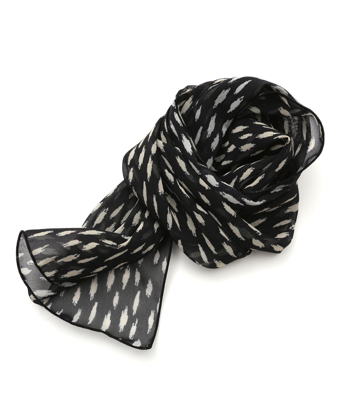 발루트(BALLUTE) IRREGULAR CIRCLE SCARF (BLACK)