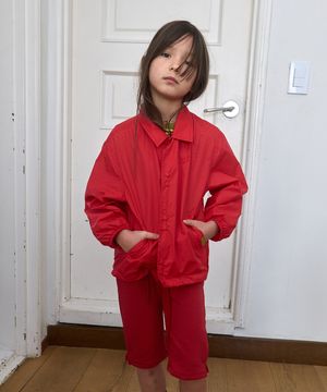 5106. 베이직 나일론 점퍼 _ 레드