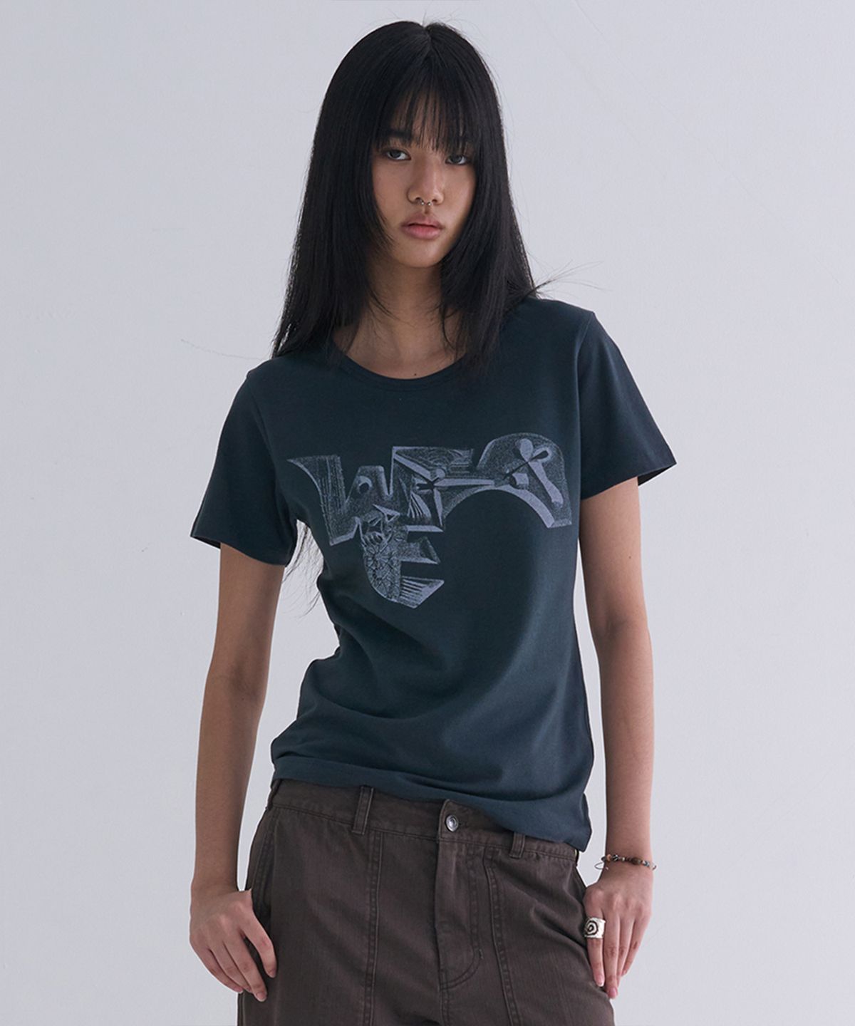 웰빙익스프레스(WELLBEING EXPRESS) WBE Stone Tee Navy