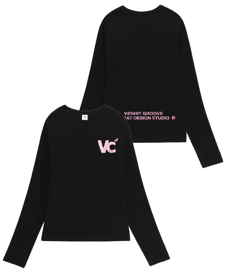 VC 시그니처 자수 슬림핏 롱슬리브[CAMO]