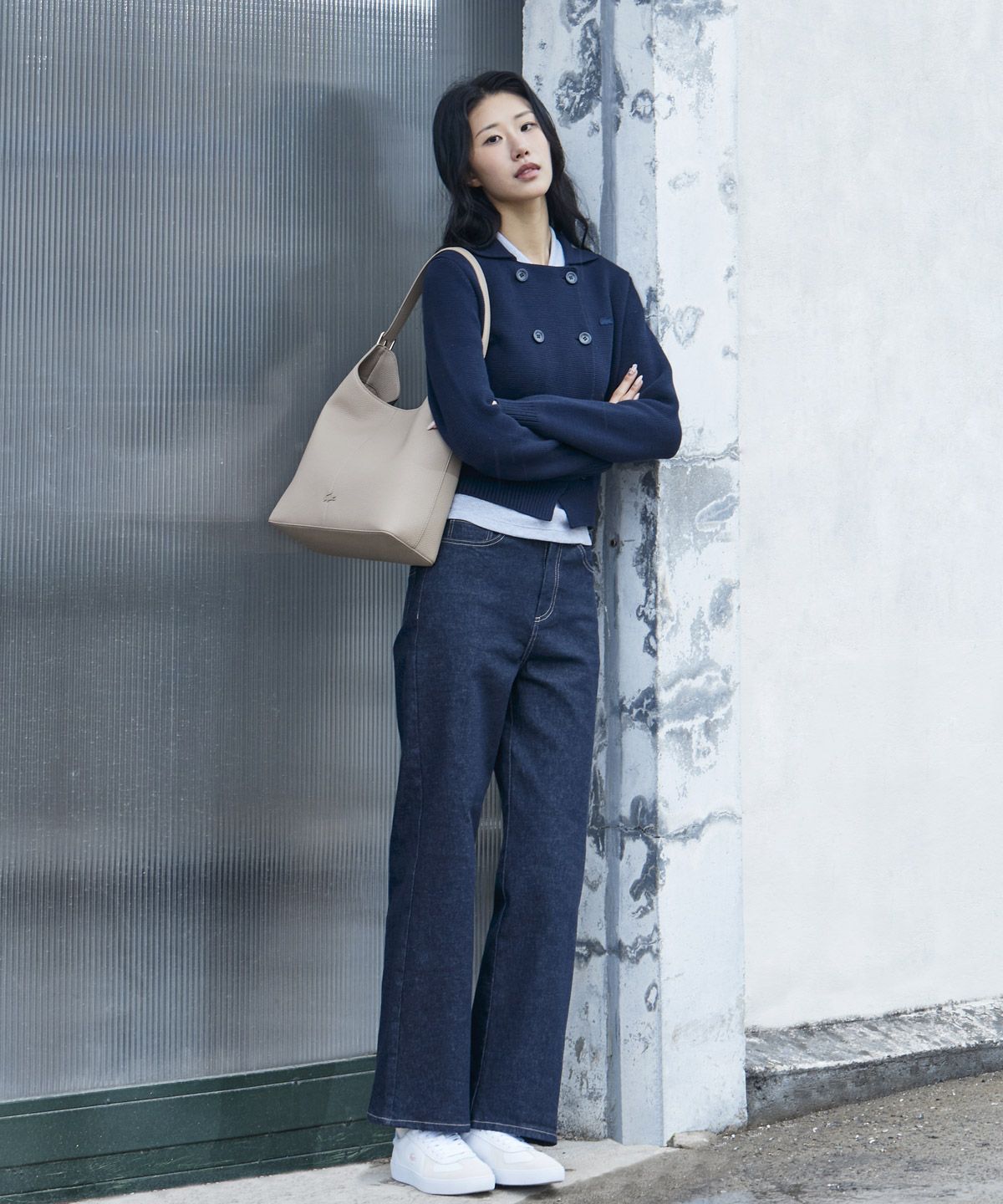 라코스테(LACOSTE) 여성 마이 라코스테 버티컬 쇼핑백 NF5380K56G C87