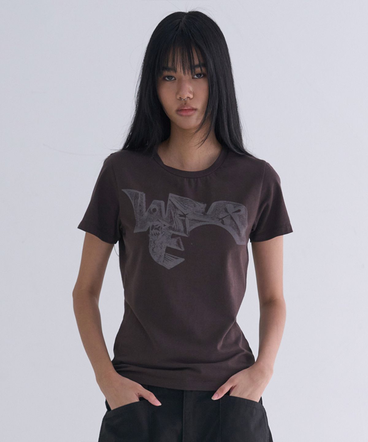 웰빙익스프레스(WELLBEING EXPRESS) WBE Stone Tee Brown