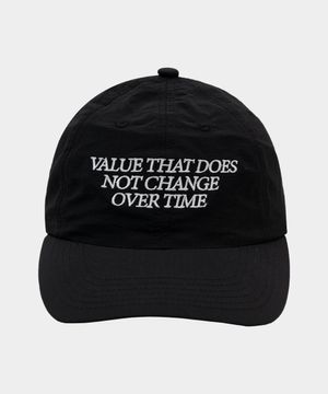 심플 클래식 레터링 베이직 소프트 코튼 자수 볼캡 [블랙]