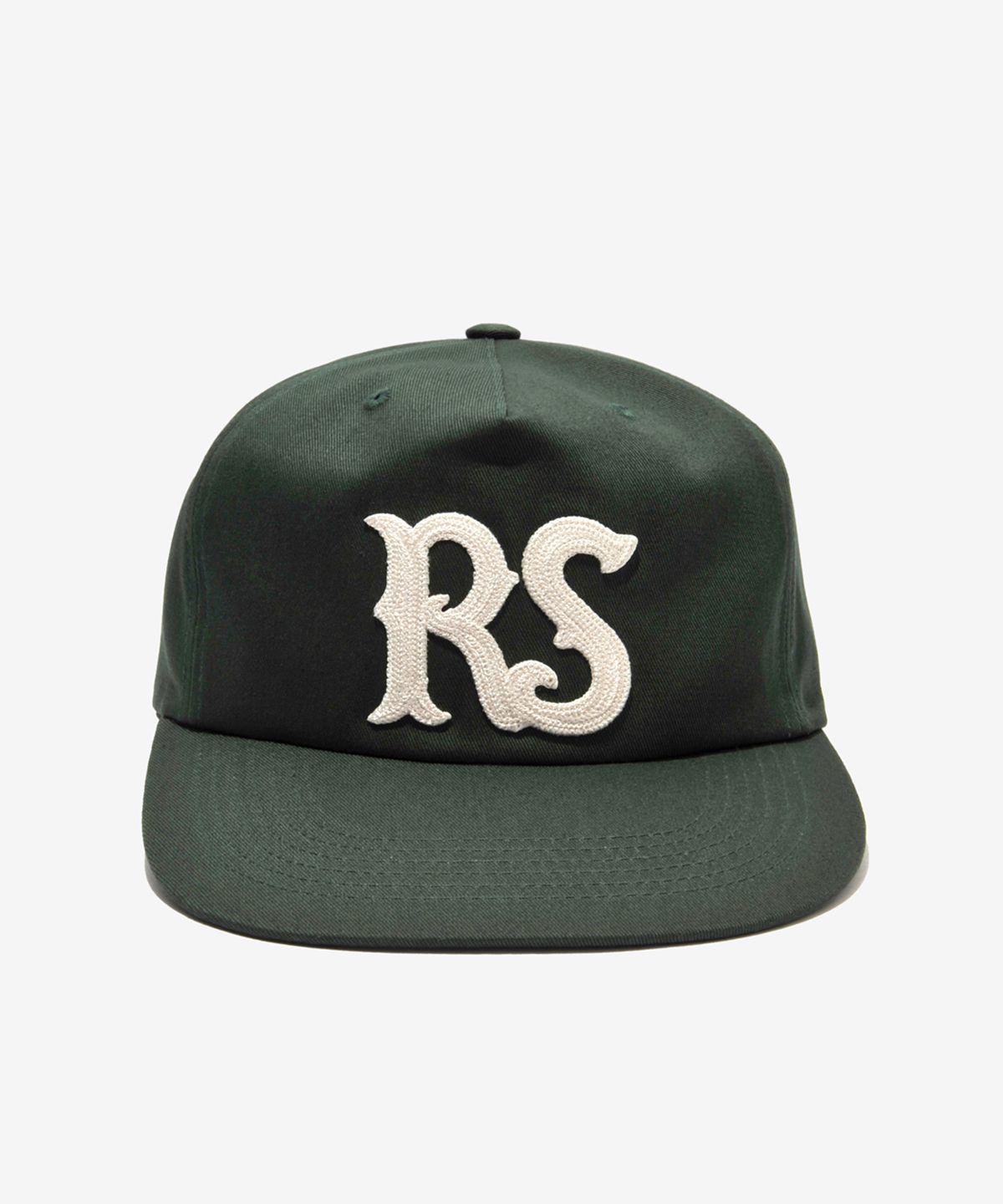 러스트앤스톤(RUSTANDSTONE) 체인 스티치 볼캡 그린_Chain Stitch Ball Cap Green