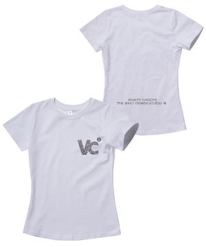 VC 시그니처 자수 슬림 반팔티 [LPD]