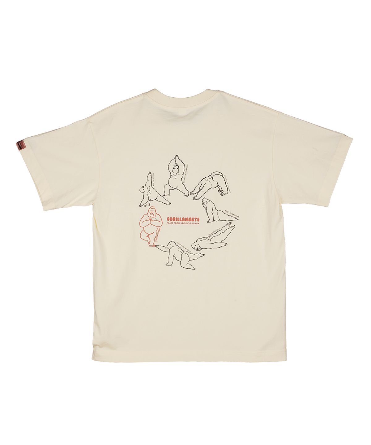 따따따와(WWWY) [WWWY]따따따와 고릴라마스떼 아사나 오버핏 반팔 티셔츠(2colors)
