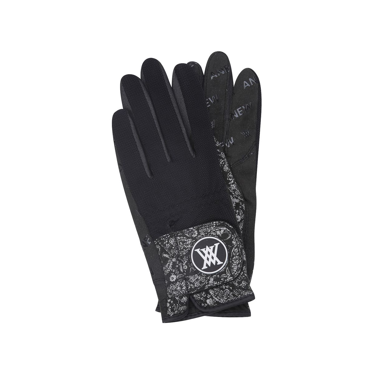 어뉴골프(ANEW GOLF) WOMEN PAISLEY MESH GLOVE(PAIR)_BK