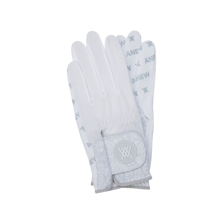 WOMEN PAISLEY MESH GLOVE(PAIR)_WH