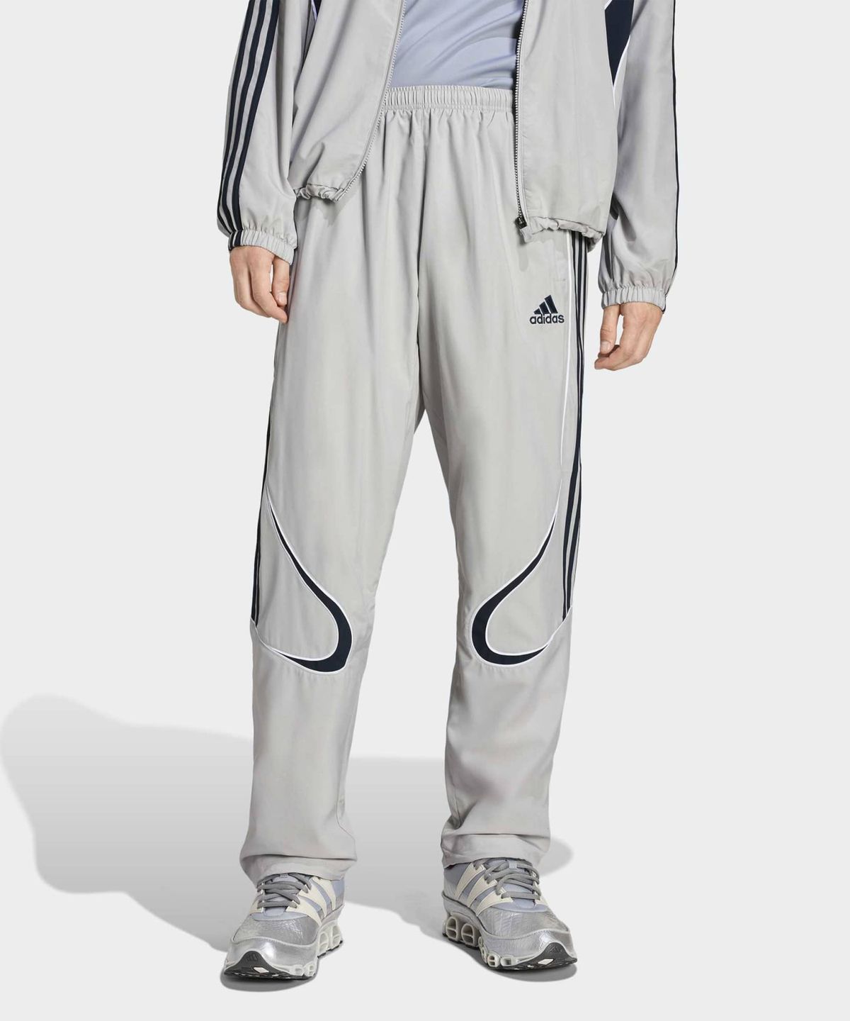 아디다스(ADIDAS) 팀가이스트 아디컬러 트랙 팬츠 - 그레이 / KD5864