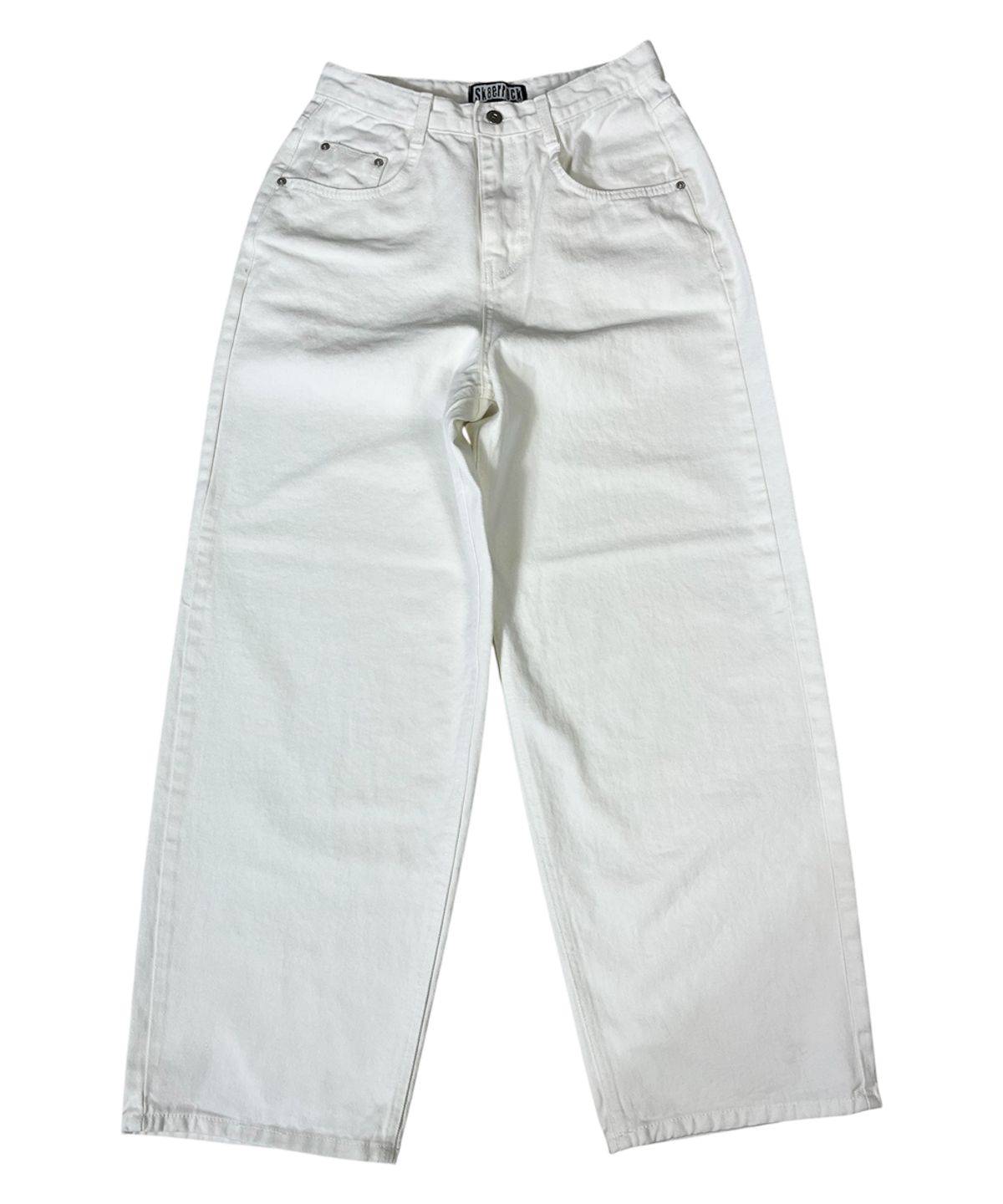 스케이터락(SK8ER ROCK) Camo Flap Ivory Curved Jeans