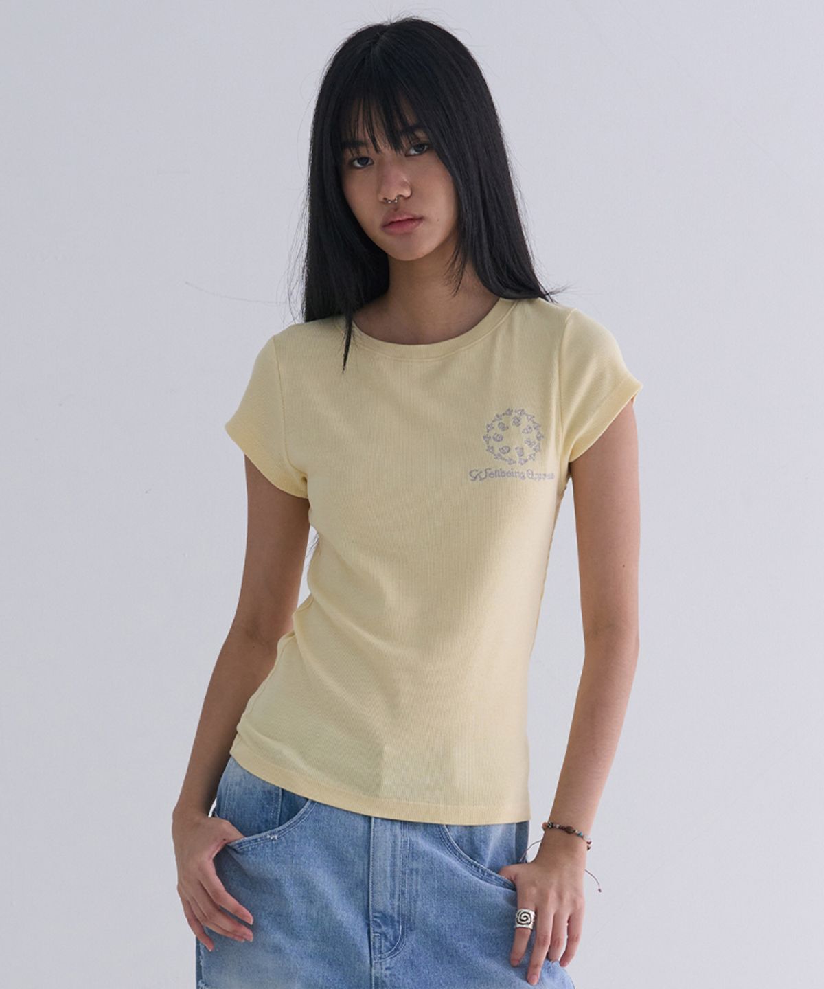 웰빙익스프레스(WELLBEING EXPRESS) PEACE Pigeon Tee Yellow