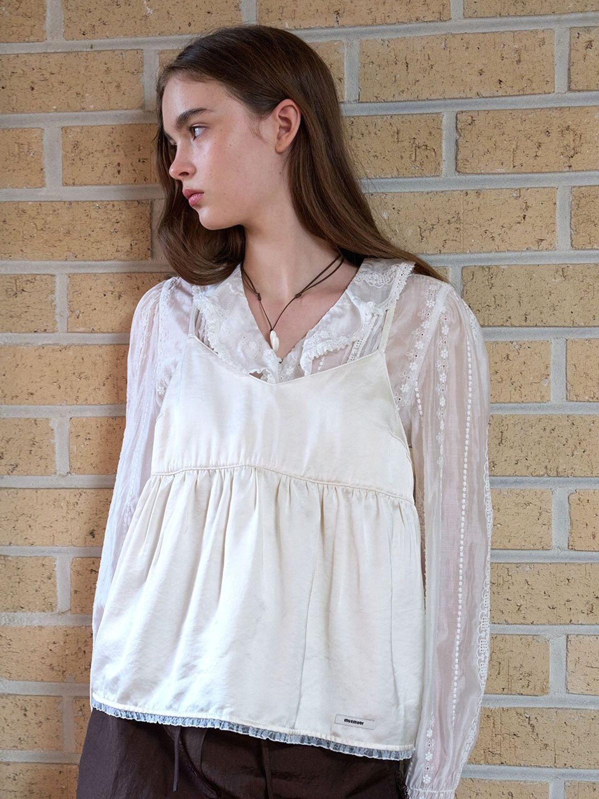 뮈뮈에르(MUEMUER) Layered Bustier Top MU2611BL101M_IVORY