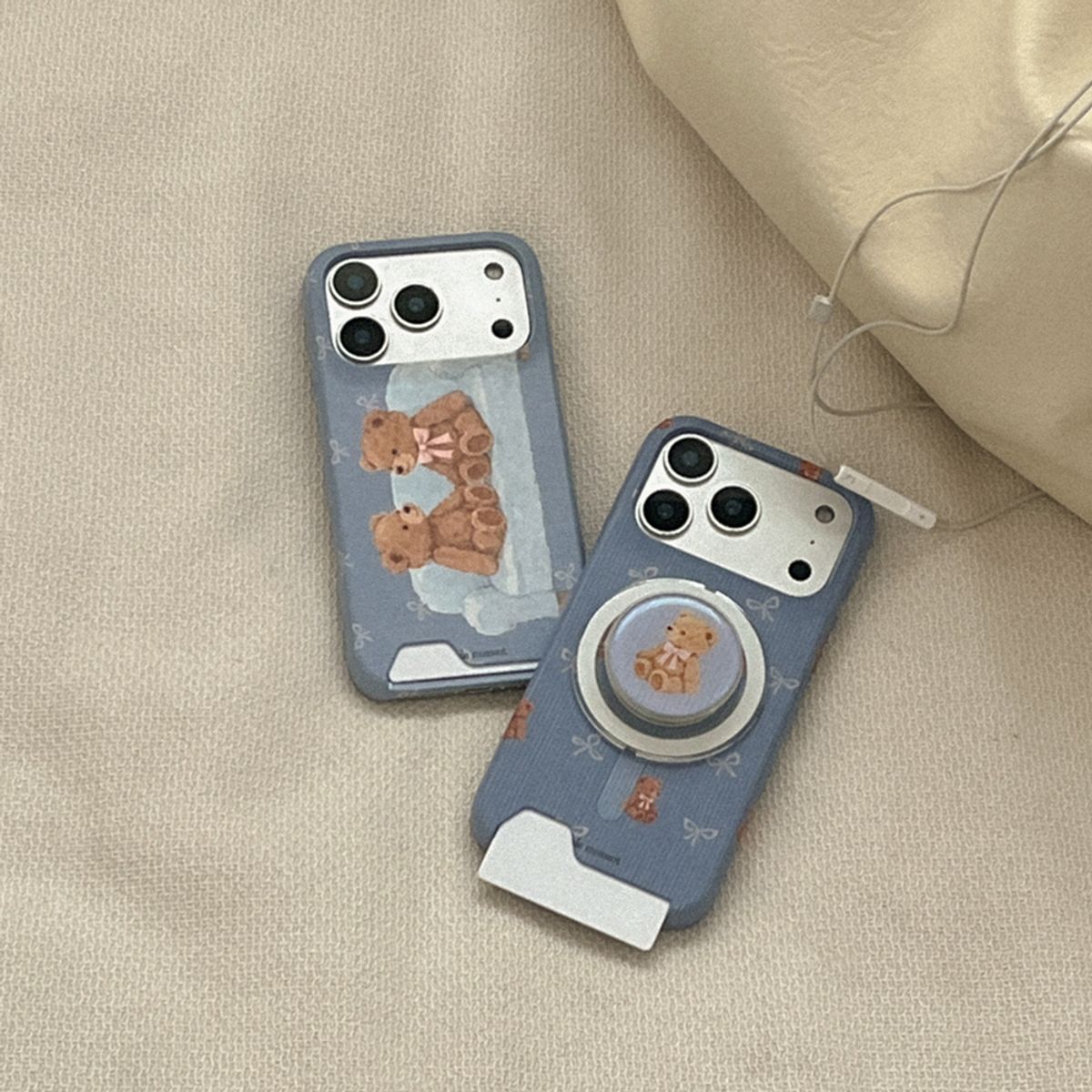 메이드모먼(MADEMOMENT) teddy friends 디자인 [맥세이프 에폭시톡]