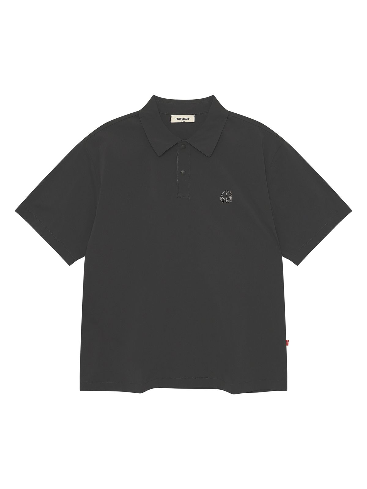 노르디스크(NORDISK) 휘게쿨 light 폴로 반팔 티셔츠- M_Charcoal