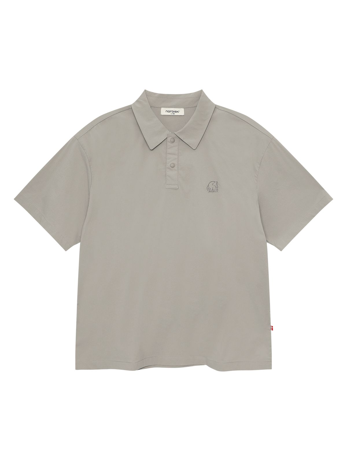 노르디스크(NORDISK) 휘게쿨 light 폴로 반팔 티셔츠- M_SHIMMER GREY