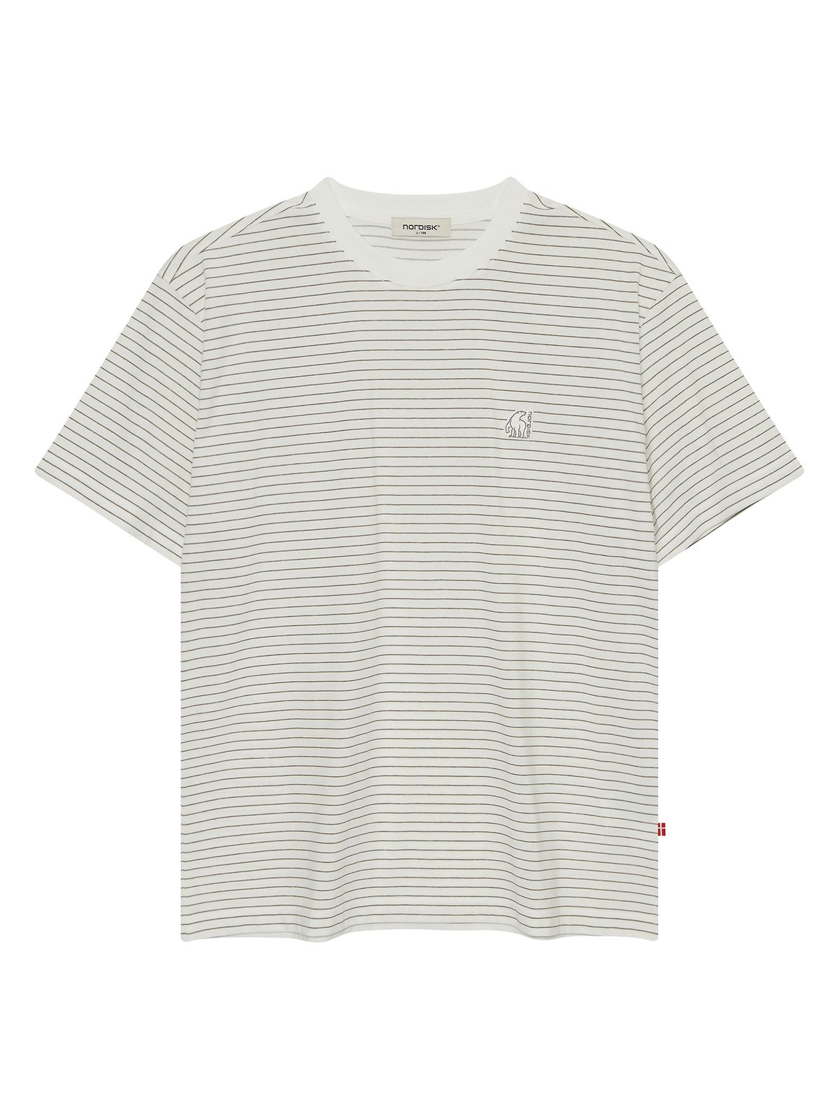 노르디스크(NORDISK) 스트라이프 반팔 티셔츠 - U_Beige BROWN