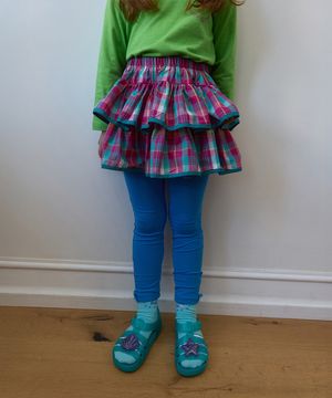 5111. 해리 체크 스커트 _ 핑크