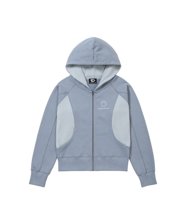 Waffle Hoodie Blue