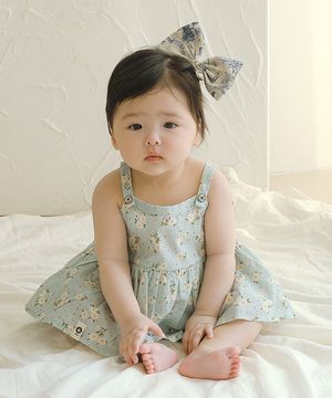 싱그러운 하늘바람이랑 우리 아가랑 - 아기 플라워 바디슈트