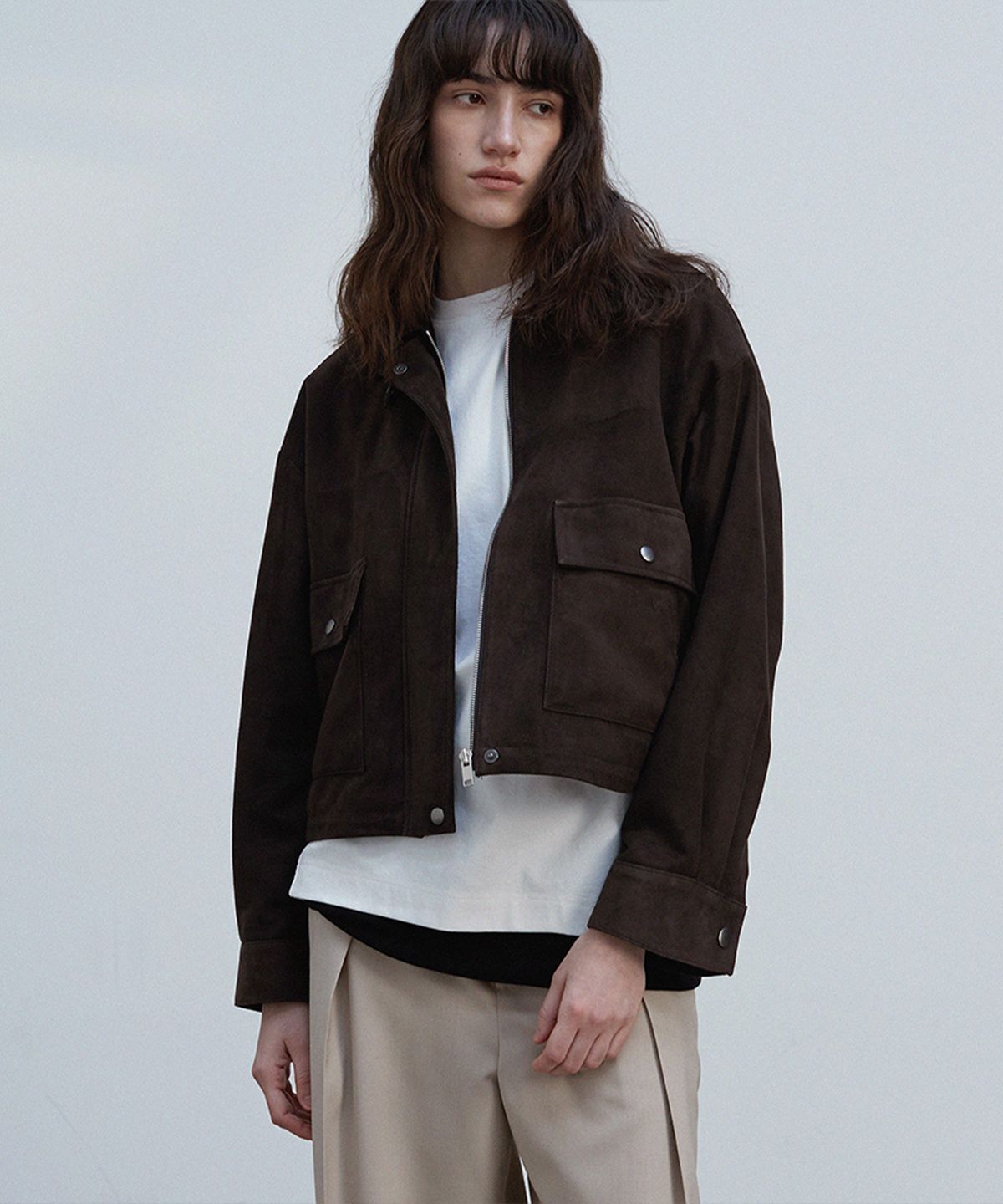 베르데마르(VERDEMAR) Suede Heritage Raw Jacket_Deep brown