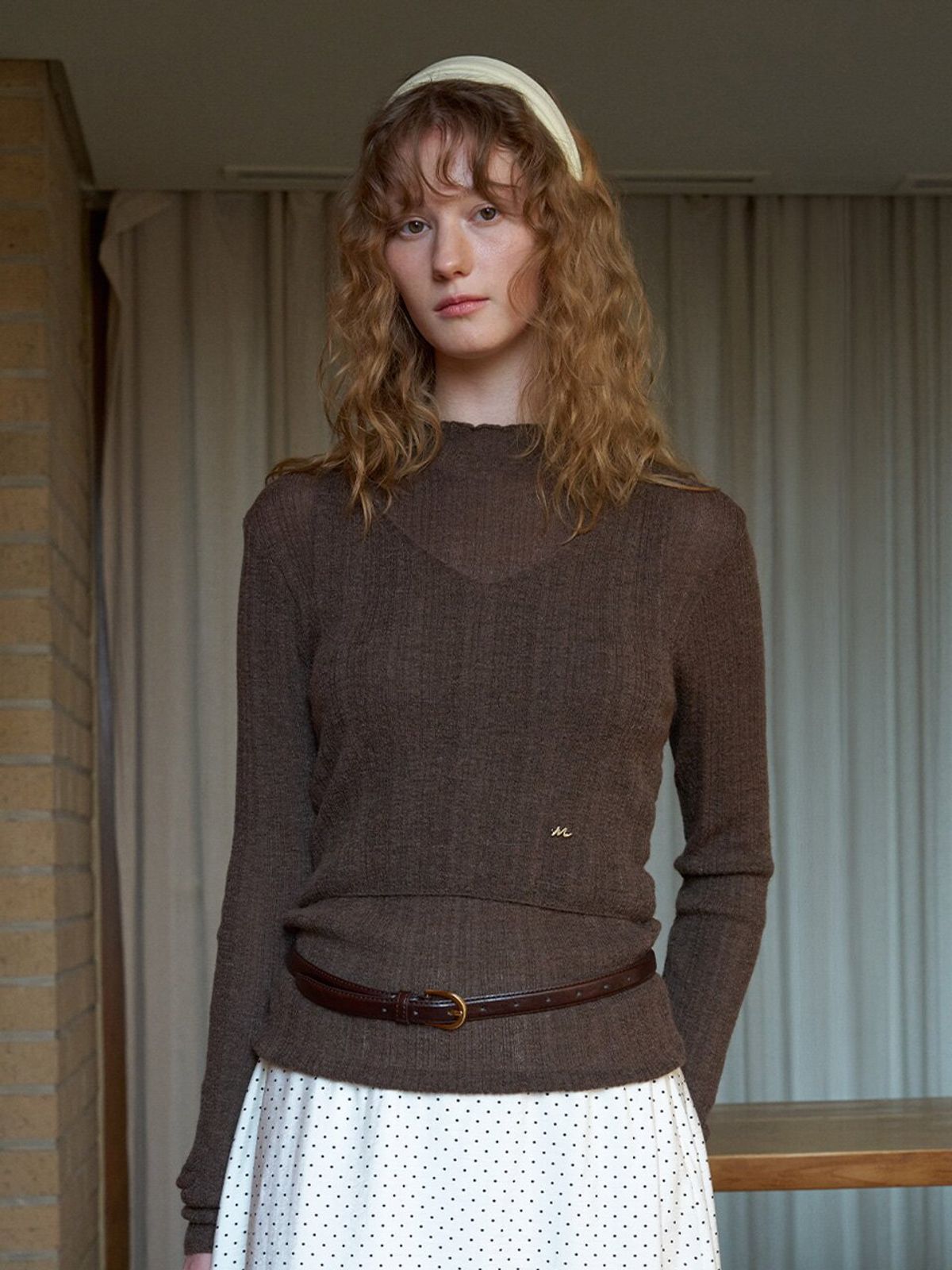 뮈뮈에르(MUEMUER) Snug Slim Pullover & Bustier SET MU2611PO105M