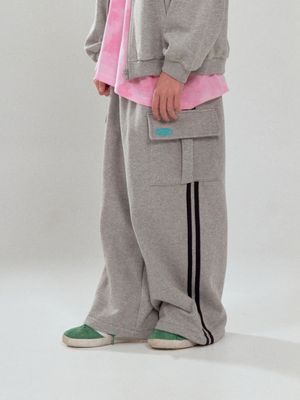 CARGO TRACK LINE PANTS_GRAY