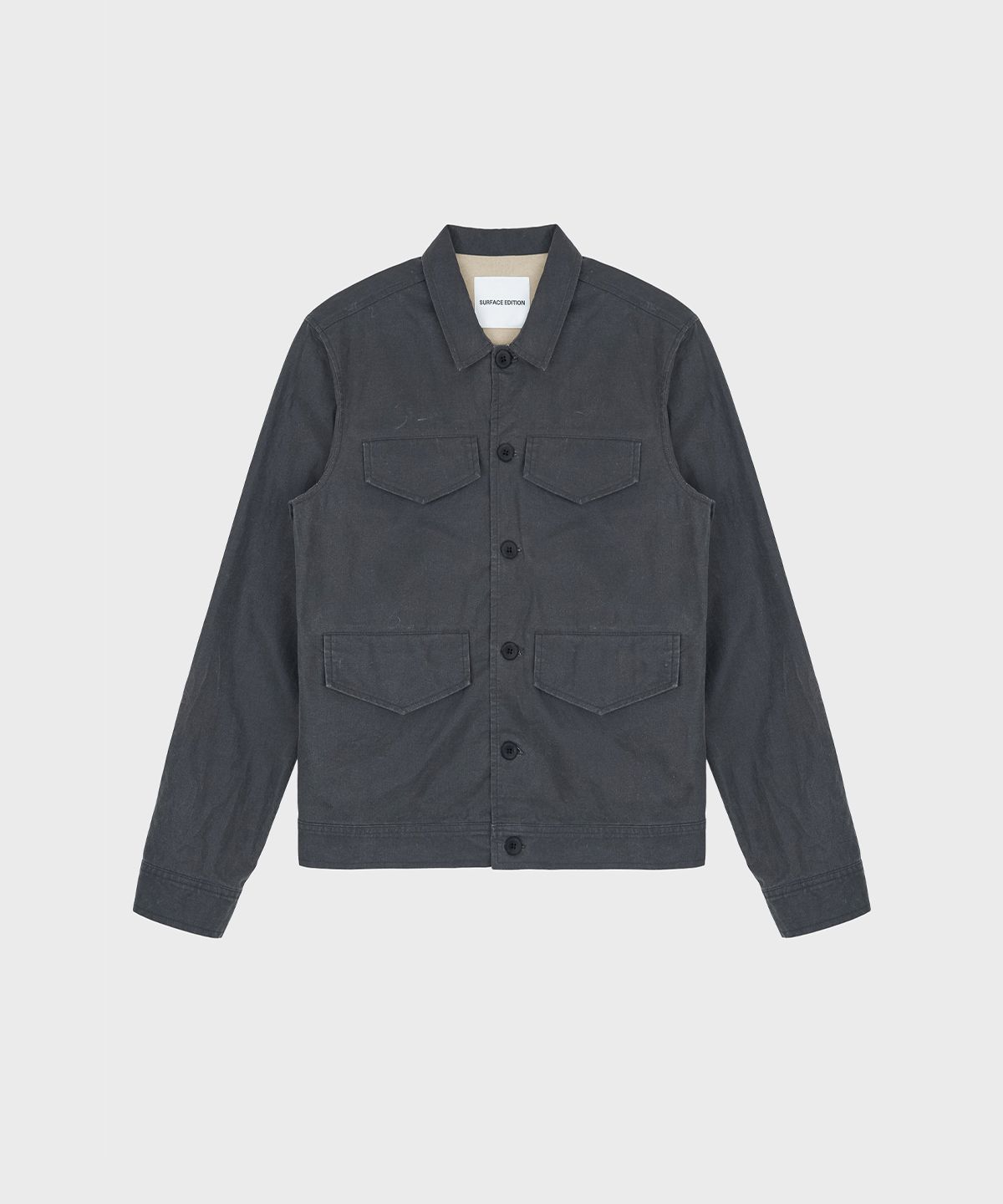 서피스에디션(SURFACE EDITION) FLANNEL 4-POCKET JACKET CHARCOAL