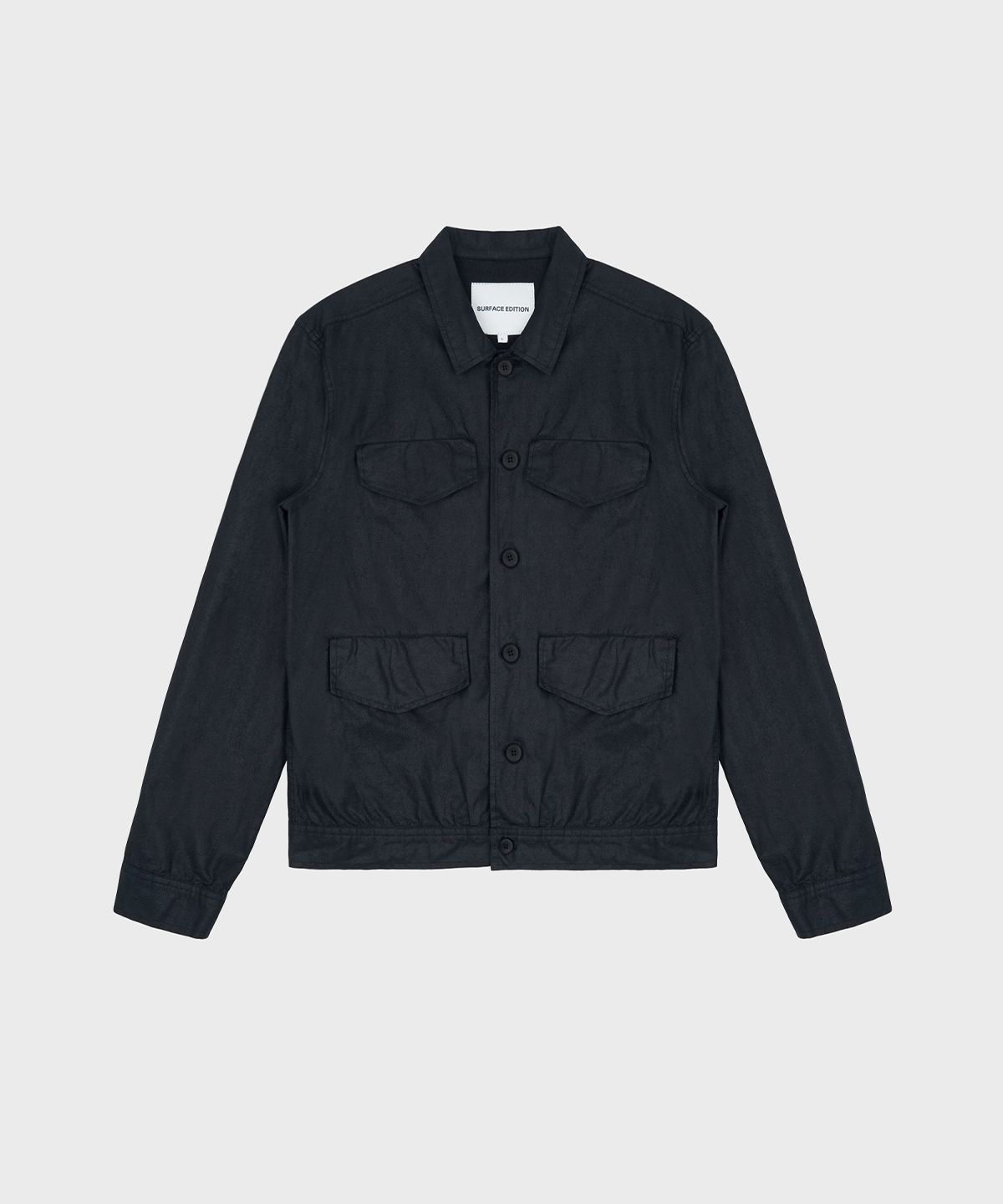 서피스에디션(SURFACE EDITION) FLANNEL 4-POCKET JACKET BLACK