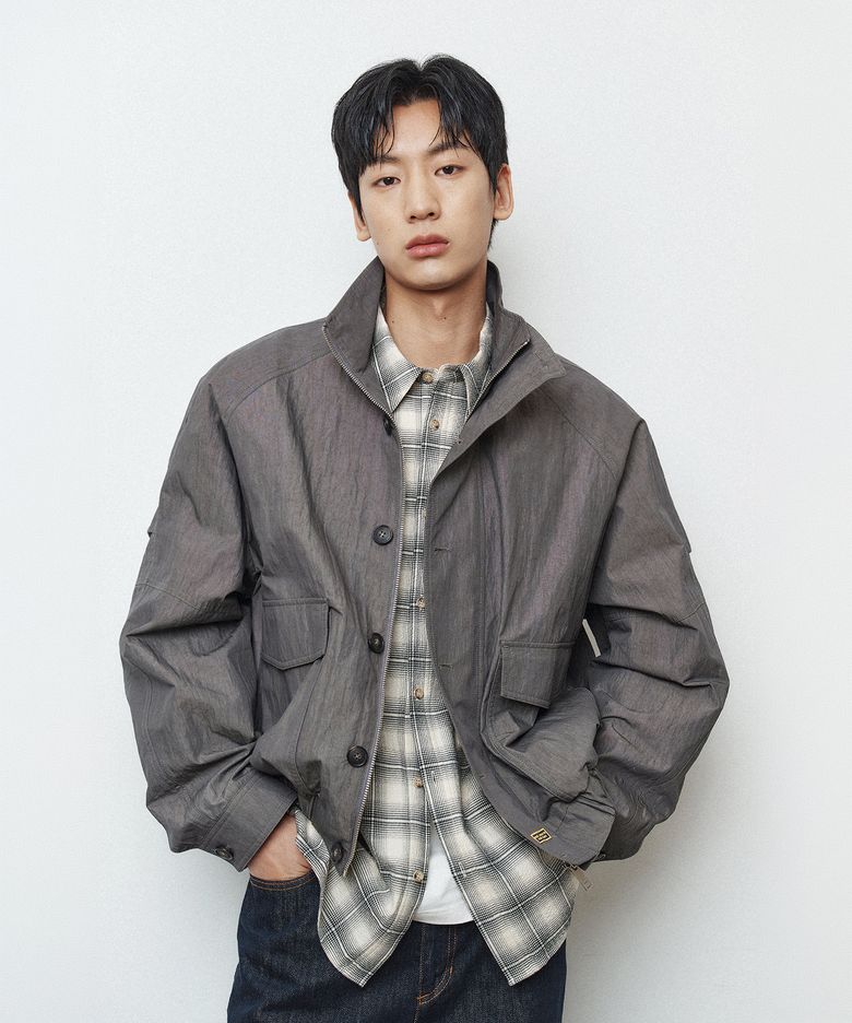 Oversize Raglan High Neck Jumper_Grey