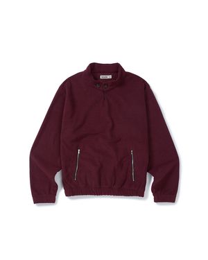 Surface fleece pullover / Rust wine