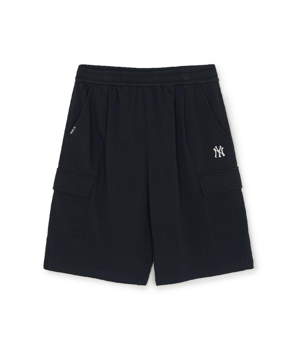 엠엘비(MLB) 베이직 스몰로고 카고 버뮤다 팬츠 NY (Black)