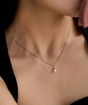 실버 925 담수진주 워터드롭 목걸이 LLNS60845S