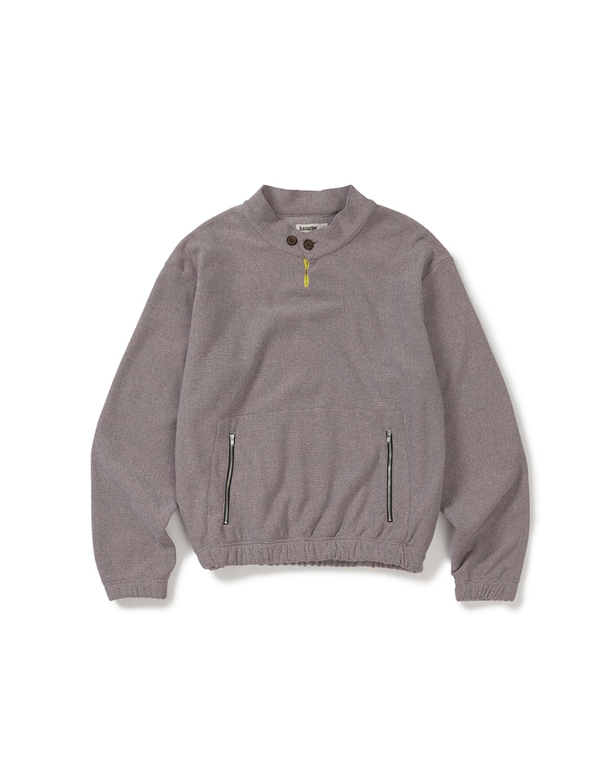 카락터(KARACTOR) Surface fleece pullover / Rose ash