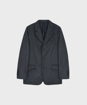 JUDE FAUX LEATHER BLAZER
